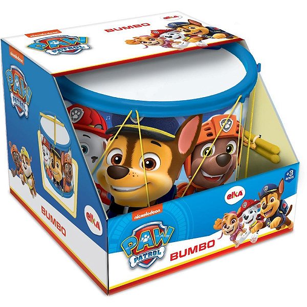 Instrumento musical patrulha canina bumbo - elka (unidade)