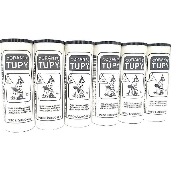 Corante em po cinza tupy algodao - corantes tupy (pct.c/06)