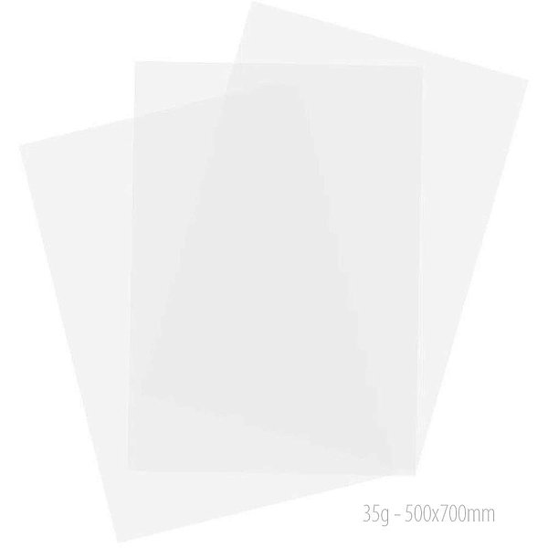 Papel manteiga 35g. 500x700mm. - usa folien (pct.c/100)