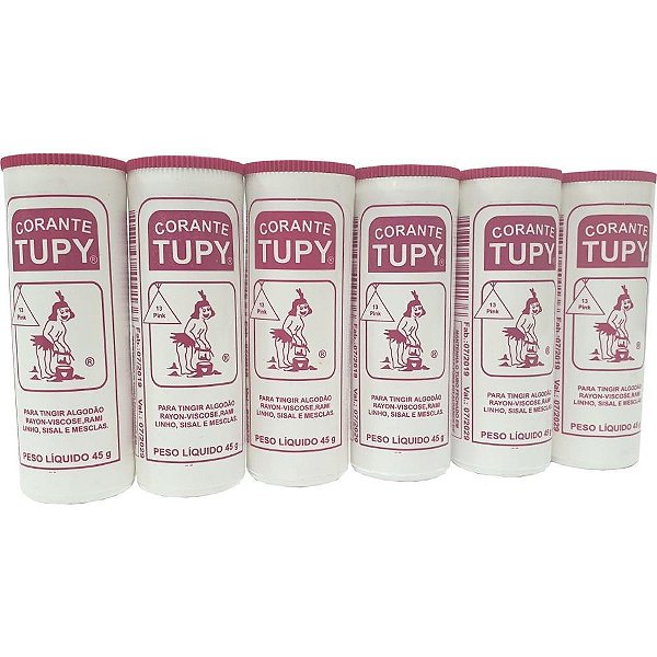 Corante em po pink tupy algodao - corantes tupy (pct.c/06)