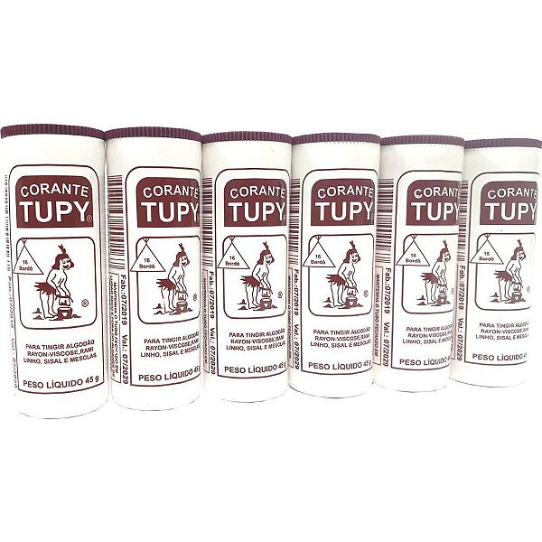 Corante em po bordo tupy algodao - corantes tupy (pct.c/06)