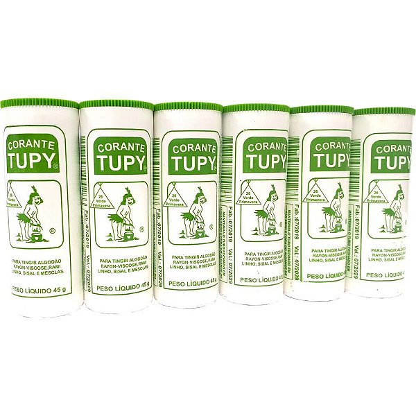 Corante em po verde primavera tupy algodao - corantes tupy (pct.c/06)