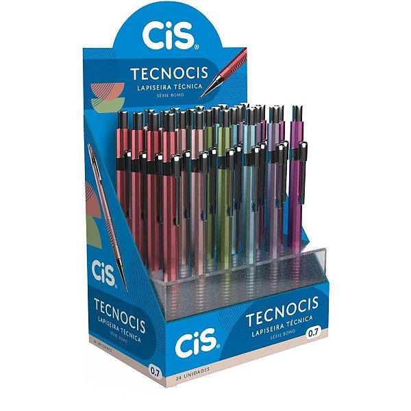 Lapiseira 0.7mm tecno cis boho (s) - sertic (dp.c/24)
