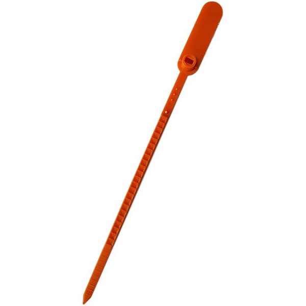Lacre para malote laranja escada pp 16cm. - tykheplas (pct.c/100)