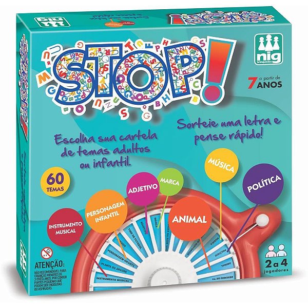 Jogo diverso stop - nig brinquedos (unidade)