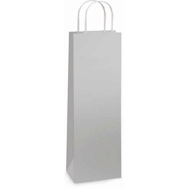 Sacola para garrafa sacola lamin.prata 35x13x8cm - packpel (pct.c/10)