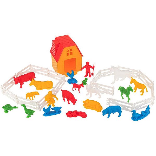 Miniatura colecionavel fazendinha playset c/casinha - gulliver (balde)