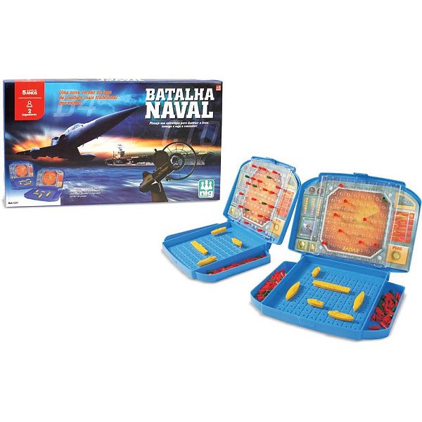 Jogo de tabuleiro batalha naval - nig brinquedos (unidade)