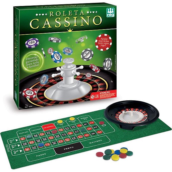 Jogo diverso roleta cassino - nig brinquedos (unidade)