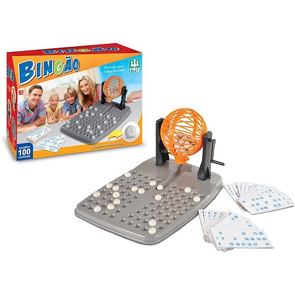 Jogo de bingo bingao 100 cartelas - nig brinquedos (unidade)