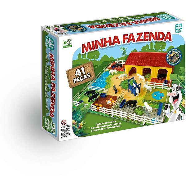 Jogo diverso minha fazenda 41 peças - nig brinquedos (unidade)