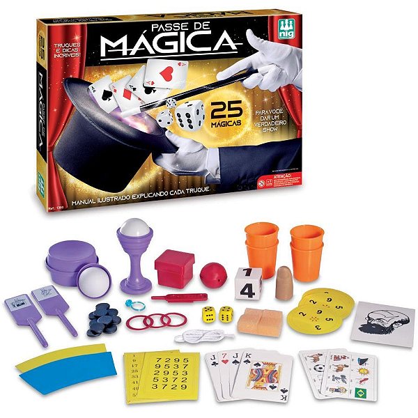 Jogo diverso passe de magica - nig brinquedos (unidade)