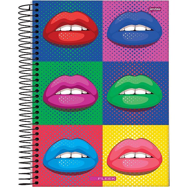 Caderno 01x1 capa dura on fleek 96fls. - jandaia (pct.c/04)