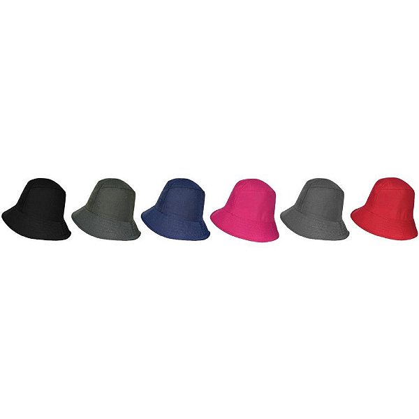 Bone feminino chapeu bucket adulto sortidos - globex (pct.c/06)