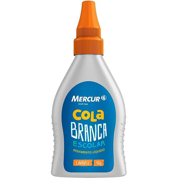 Cola escolar 40g branca lavavel blister - mercur (cx.c/12)