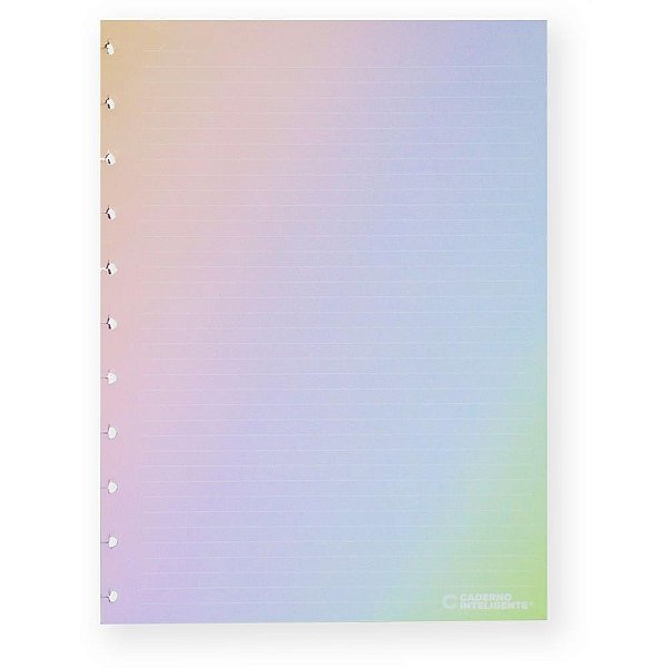 Caderno inteligente refil grande rainbow 120g.30fls. - caderno inteligente (pacote)