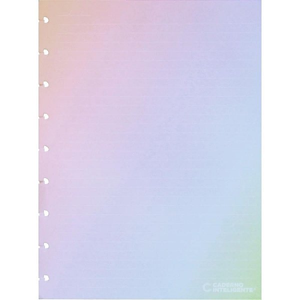 Caderno inteligente refil medio rainbow 120g.30fls. - caderno inteligente (pacote)