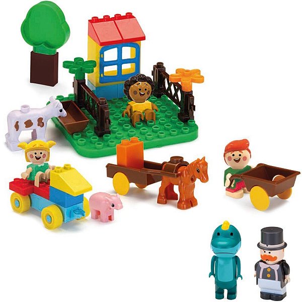 Cenario tematico (playset) mundo bita fazendinha - monte libano (unidade)