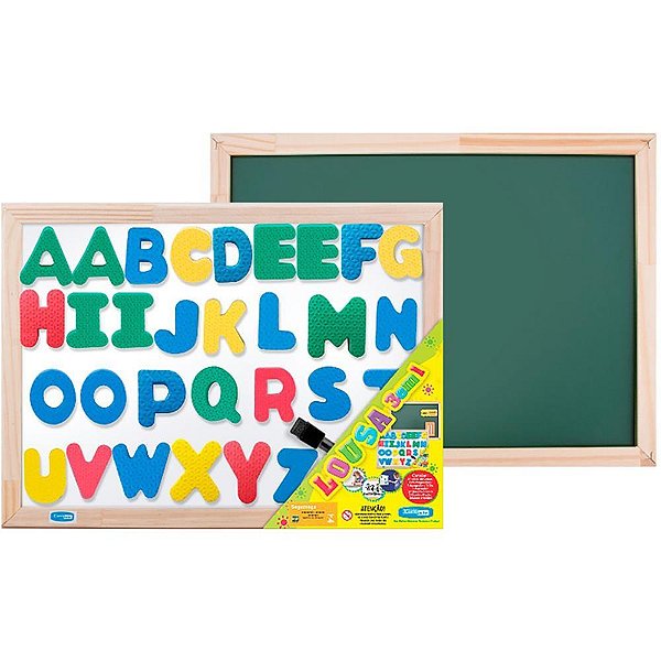 Lousa infantil 3x1 abc 5cm 60x40cm mag.bc/vd - cortiarte (unidade)