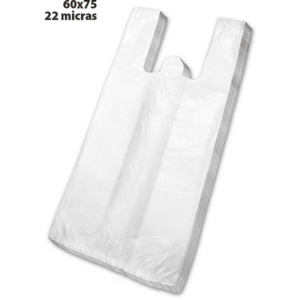 Sacola plastica 60x75 c/1000 unidades 22micras - altaplast (pacote)