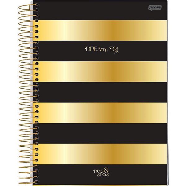 Caderno 10x1 capa dura dots spots 160fls. - jandaia (pct.c/04)