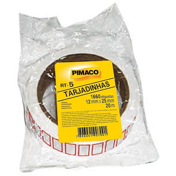 Etiqueta para preco rt-5 peq.11,83x25mm rl c/1660e - pimaco (rolo)