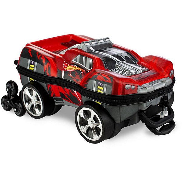 Mochila infantil com rodinha hotwheels dawzilla vermelho - maxtoy (unidade)