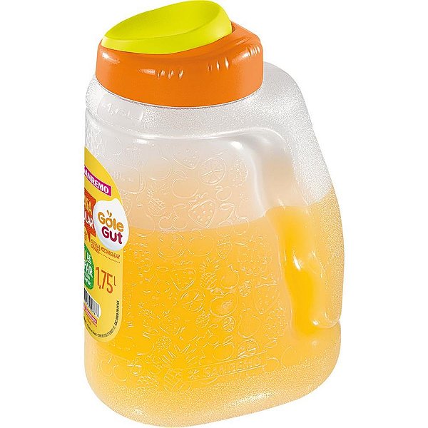 Garrafa plastica retangular 1,75l - sanremo (unidade)