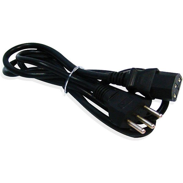 Cabo de forca tripolar 3m p/ pc / monitor - force line (unidade)