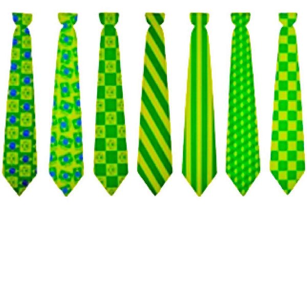 Artigo para festa gravatas holograficas (s) - senhor preco (pct.c/12)