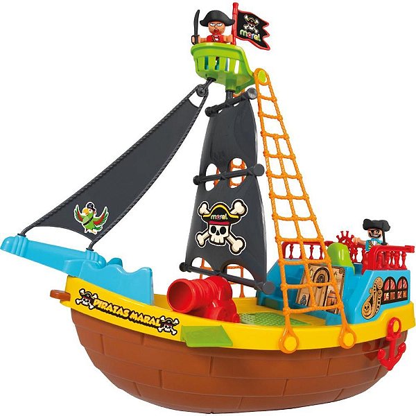 Brinquedo educativo barco pirata c/bonecos - maral (unidade)