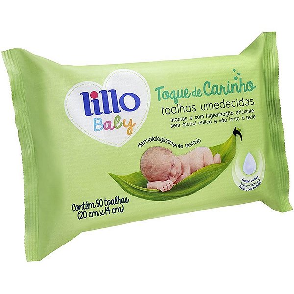 Toalhas umedecidas toque de carinho - lillo (pct.c/50)