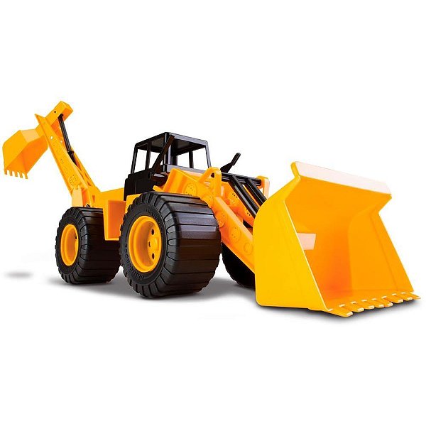 Trator retroescavadeira topi solapa - cardoso toys (unidade)