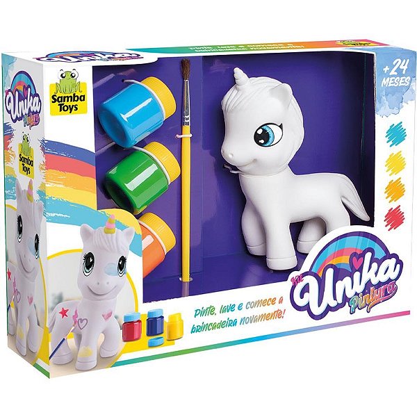 Boneco e personagem unika pintura lavavel - samba toys (unidade)