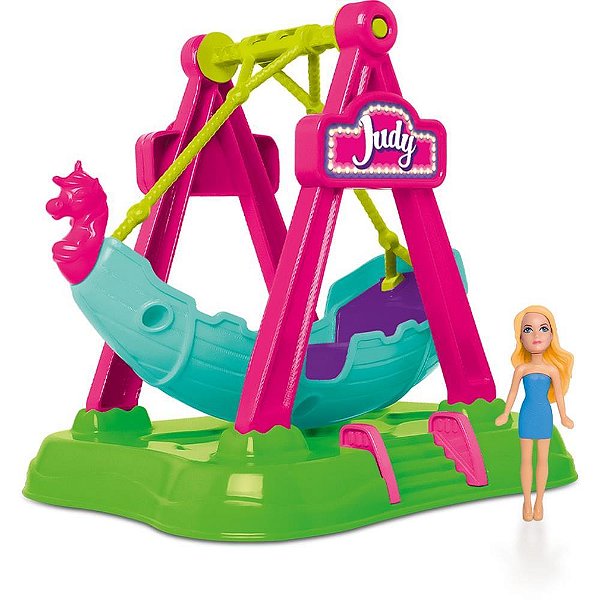 Cenario tematico (playset) parque da judy barco viking - samba toys (unidade)
