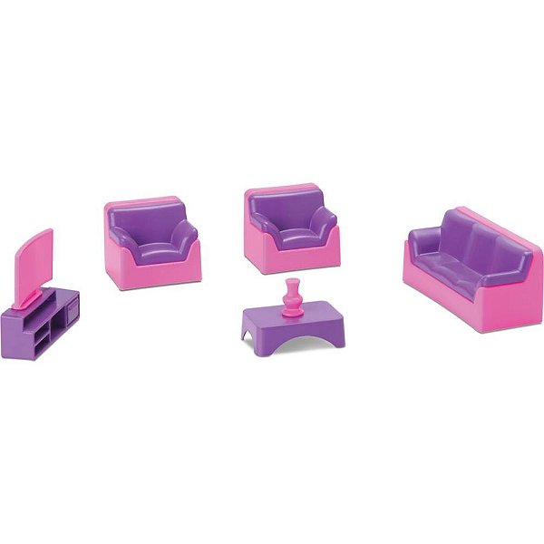 Casinha de boneca colecao judy home sala - samba toys (unidade)