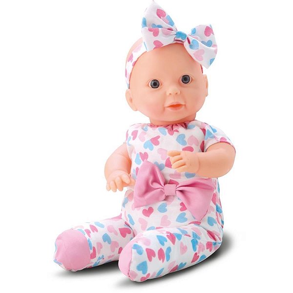 Boneca com mecanismo micy faz xixi c/acessorios - bee toys (unidade)