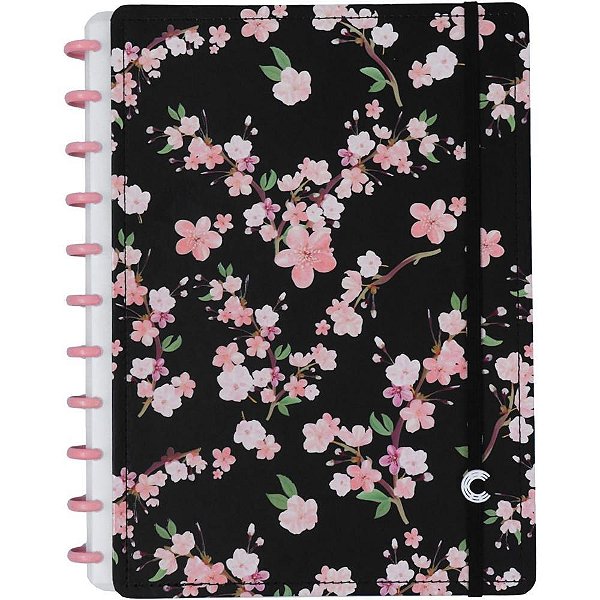 Caderno inteligente grande rose black by gocase 80fls - caderno inteligente (unidade)