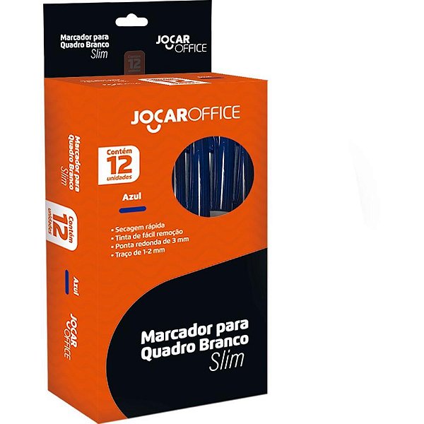 Pincel quadro branco jocar slim azul - leonora (cx.c/12)