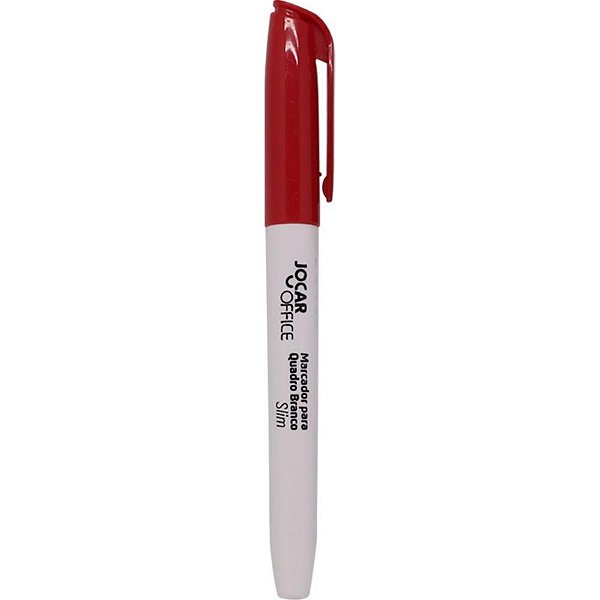 Pincel quadro branco jocar slim vermelho - leonora (cx.c/12)