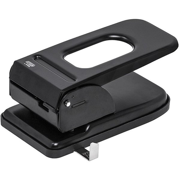 Perfurador de papel metal 2 furos p/60fls preto - brw (unidade)