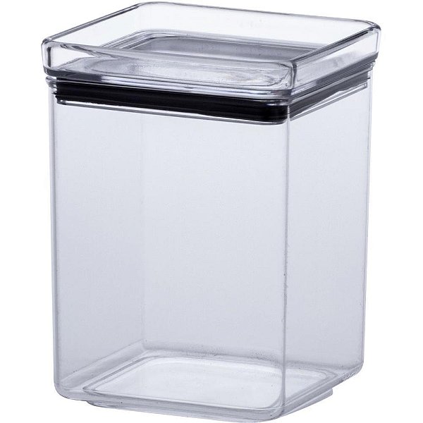 Pote acrilico hermetic 1.000ml lumini quadra - paramount (unidade)