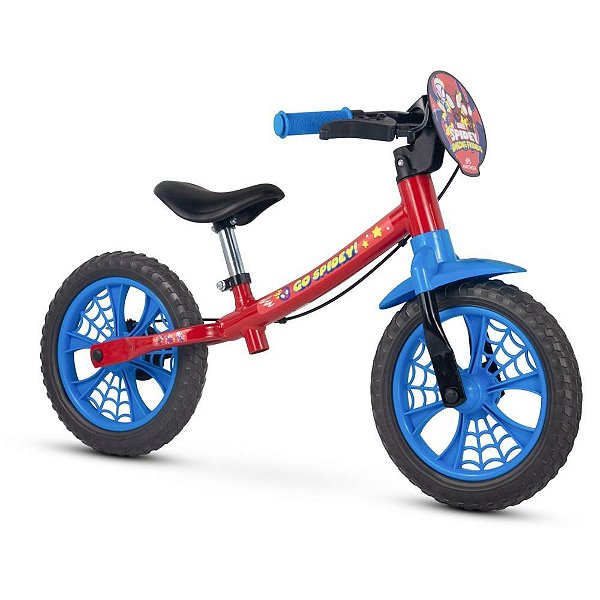 Bicicleta infantil balance bike spider man - nathor (unidade)