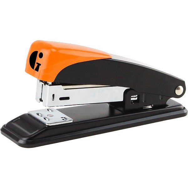 Grampeador metal ge-1035 preto e laranja - gramp line (unidade)