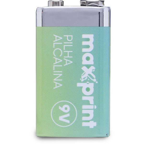 Pilha bateria 9v alcalina - maxprint (blister)