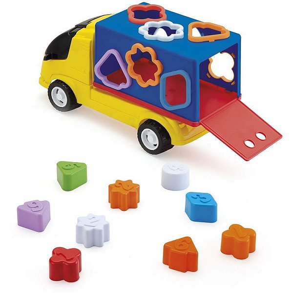 Brinquedo educativo caminhao com formas - monte libano (unidade)