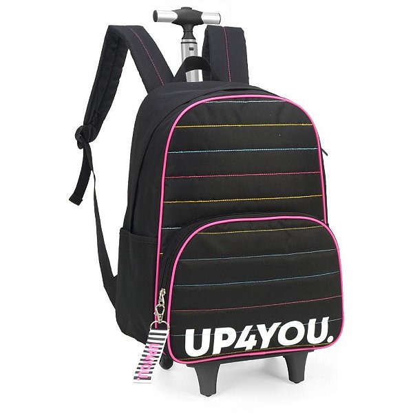 Mochila com rodinha up4you believe gd pt - luxcel (unidade)