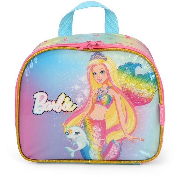 Lancheira termica barbie mao/costas vd - luxcel (unidade)
