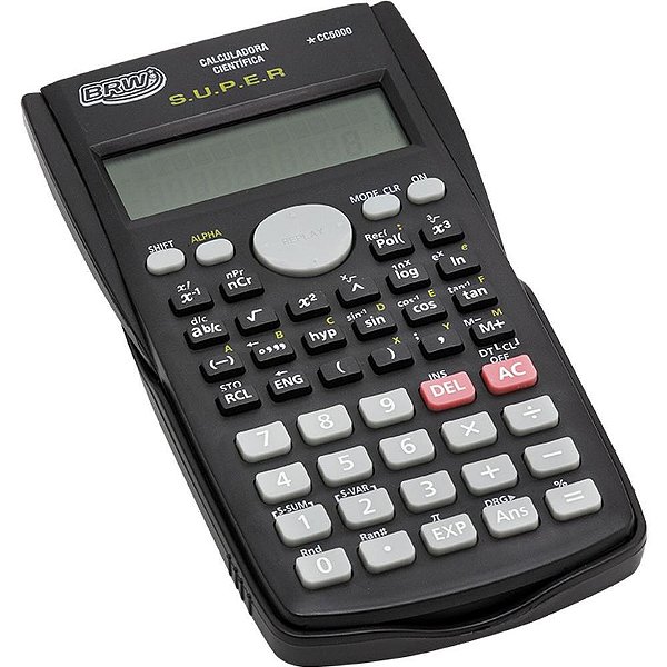 Calculadora cientifica 240 funcoes 12dig.visor 2 linh - brw (unidade)