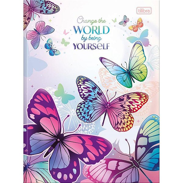 Caderno brochurao capa dura daisy 80fls. - tilibra (pct.c/05)